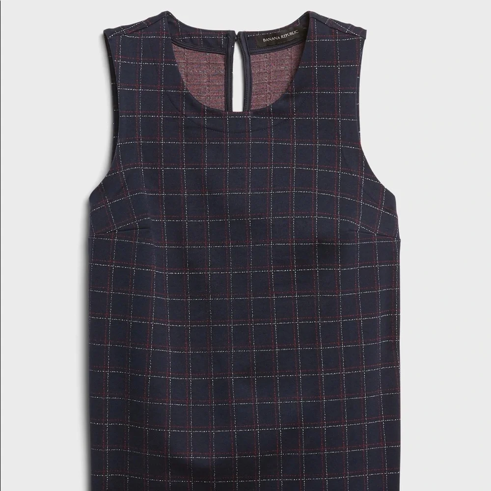 - Banana Republic plaid crop shell shirt size small - Picture 2 of 4